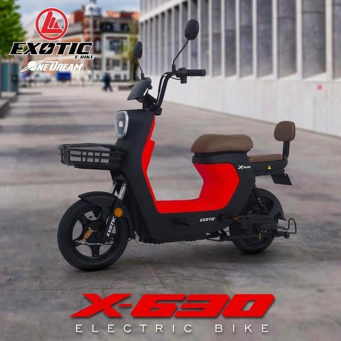 Terbaru Sepeda Listrik Remaja Dewasa Exotic X630 Ada Bagasi / Exotic Ev 922