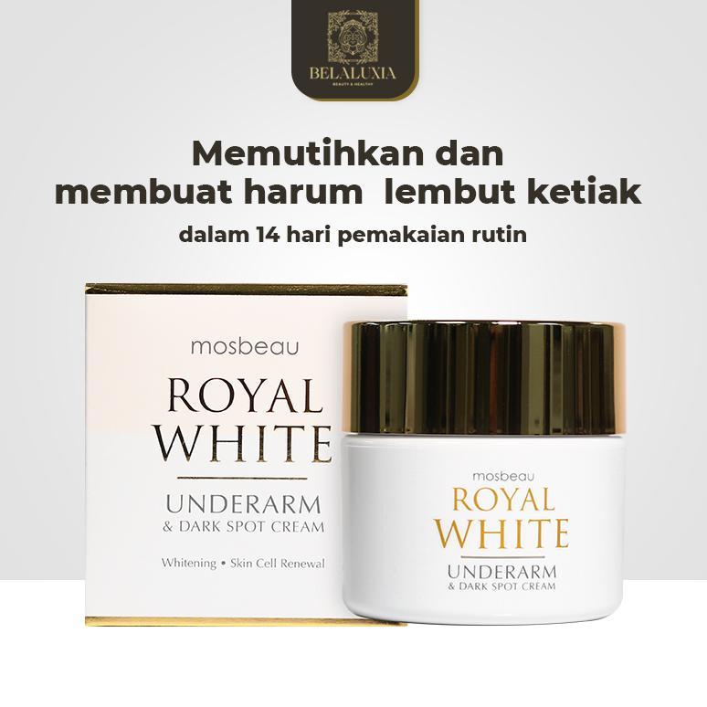 DelOnA- BELALUX : Mosbeau 50 g Royal White Underarm & Dark Spot Cream - Skin Care Pemutih Ketiak Lip