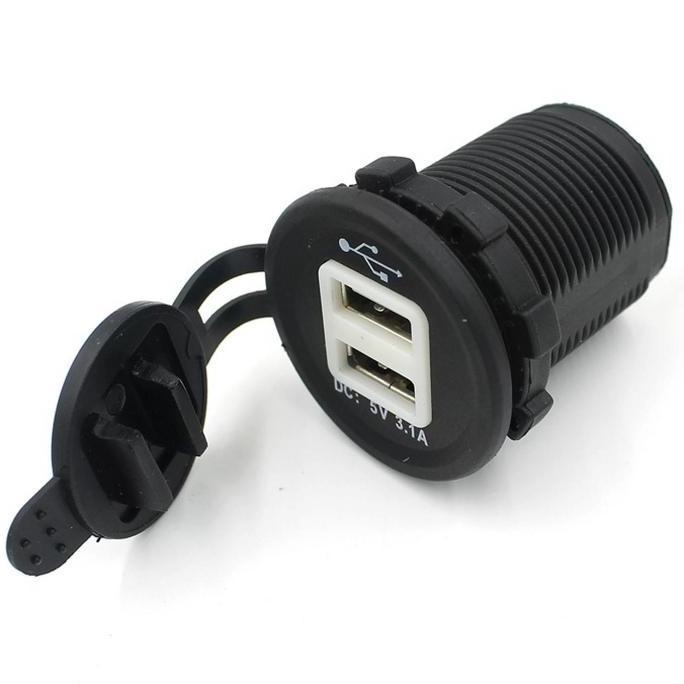 WODRUFT charger usb motor - Motorcycle USB Charger 2 Port