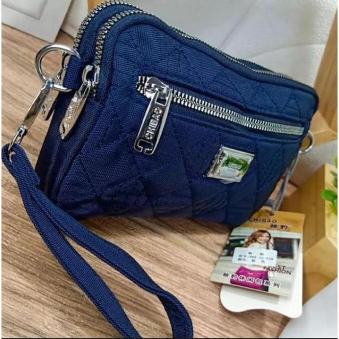 Key- Tas Selempang Dompet Wanita Chibao Import 993-22 Dua Fungsi Kanvas