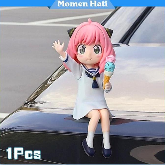 VEXANAF Figure Spy X Family Anya Yor Loid / Anime Pajangan / Figure Anya Spy X Family Vacation