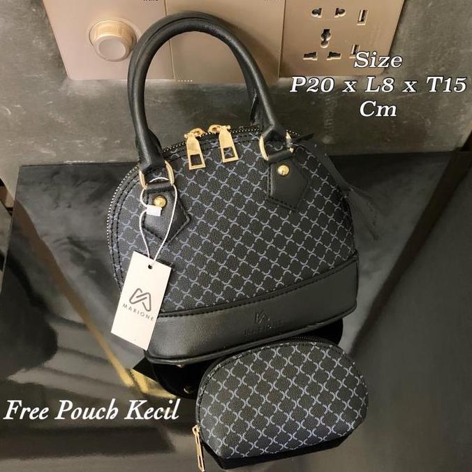 Sylviaori- Marione - Tas Selempang Wanita Alma Solid Bag Dapat (2 Tali)-Limited Edition - Selempang 