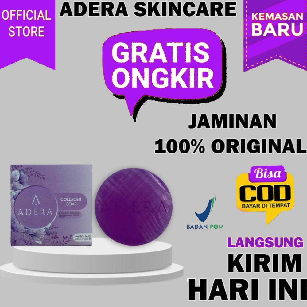 DelOnA- [Bisa COD] ADERA Collagen Soap Terlaris Sabun Collagen Memutihkan Kulit Wajah & Seluruh Bada