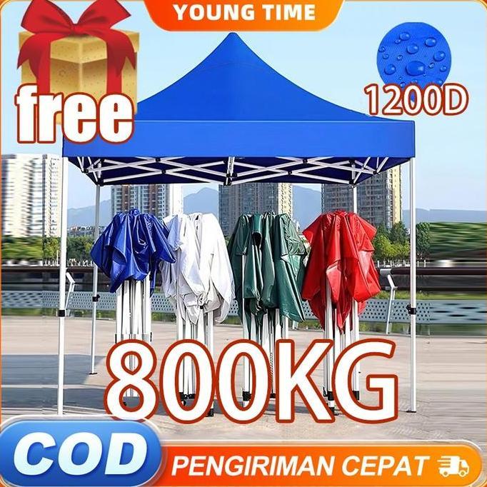 Terlaris Promo Y&TReady Outdoor Tenda Lipat 3X3 Tenda Jualan Tenda Bazar Outdoor Tenda Gazebo 1800D 