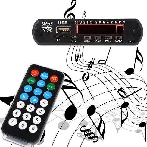 KIT MODUL MP3 PLAYER + BLUETOOTH + USB + MMC + FM + REMOTE + PANEL CAR AUDIO MOBIL MODULE RECEIVER A