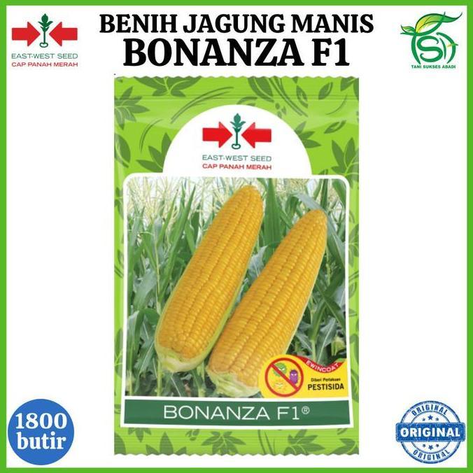 New- Benih Jagung Manis BONANZA F1 1800 Biji - Bibit Cap Panah Merah