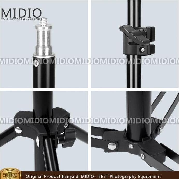 Tripod Light Stand Studio Foto Midio Tinggi Maksimal 3 Meter Lighting Camera