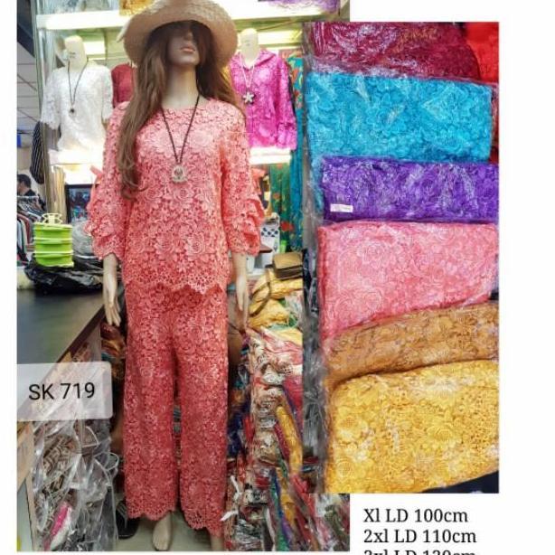 Setelan Celana Brokat Import Premium Jumbo