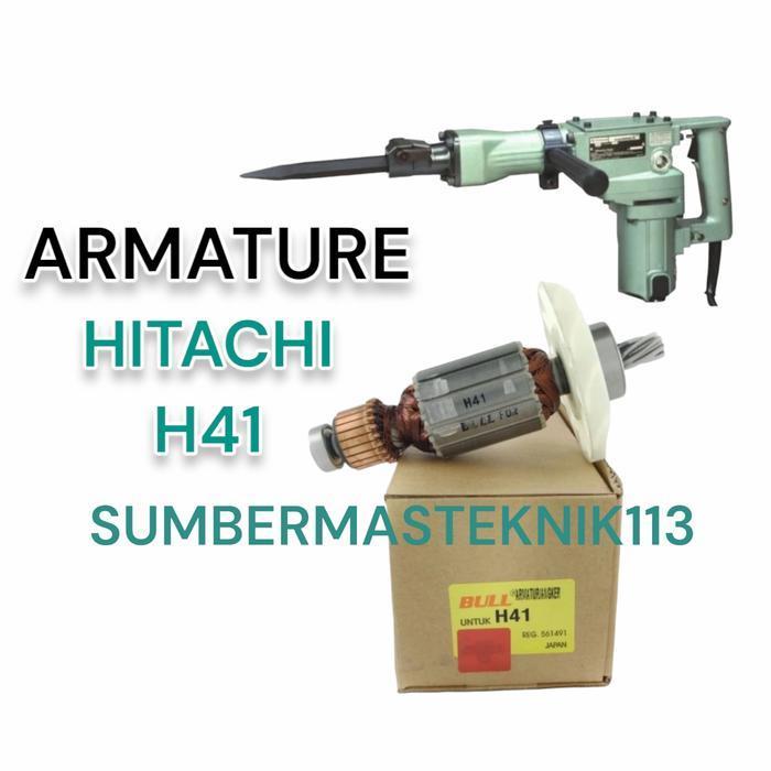 TERBARU ARMATURE HITACHI H41 ANGKER MESIN BOR BOBOK HITACHI H 41 HITACHI 41
