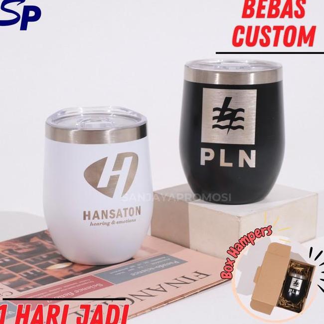 Tumbler Custom Mug Egg Shaped Stainless Steel 350Ml Mug Kopi Teh