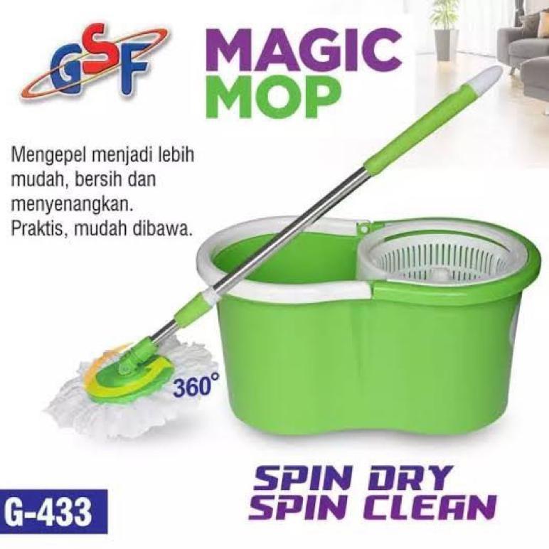 gsf spin mop set - gsf magic mop g 433 - alat pel lantai set gsf - gsf alat pel lantai set