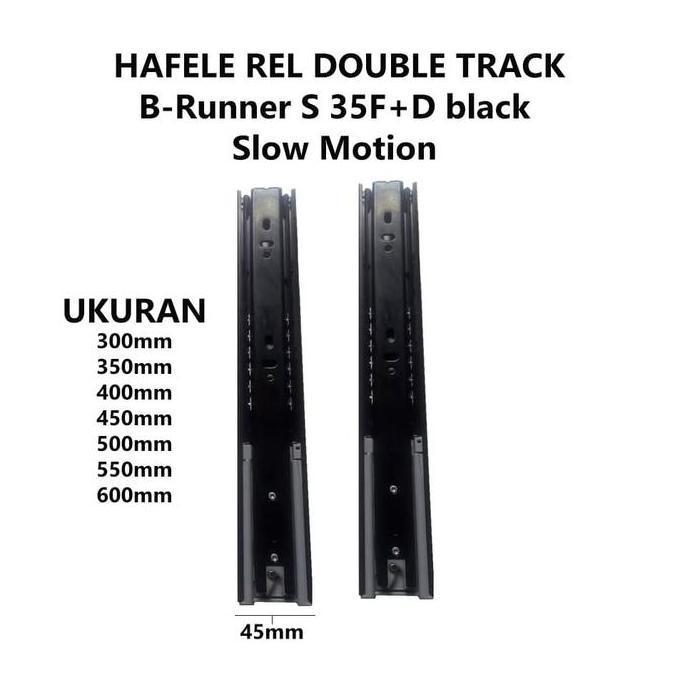 Rel Laci Double Track 30Cm / Hafele Rel Laci Bb Slow Motion 432.24.381