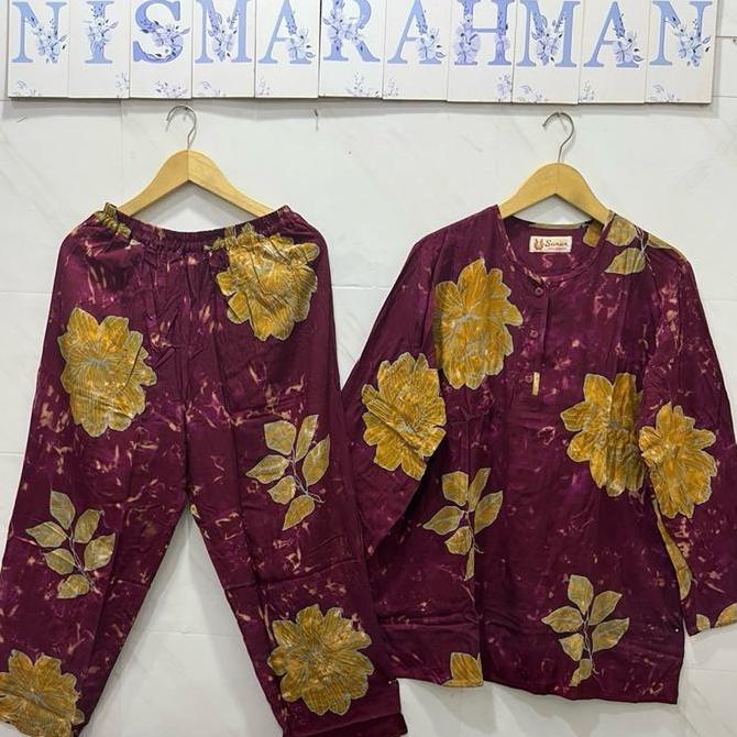 Setelan Batik SUNAN MUSLIM Dewasa - Lengan panjang - celana panjang