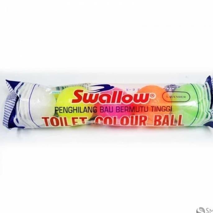 Swallow Kamper Toilet Ball 5'S Warna / Kapur Barus Kamar Mandi