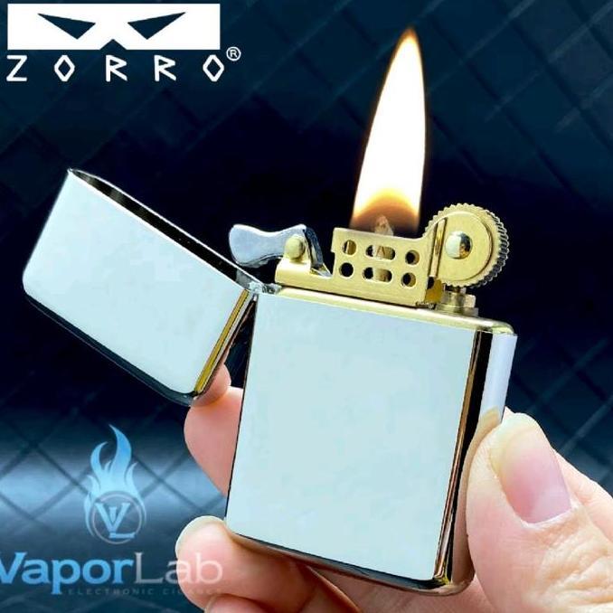 begionezz - korek api zorro 79 denting classic pakai minyak sumbu vintage windproof oil lighter slim