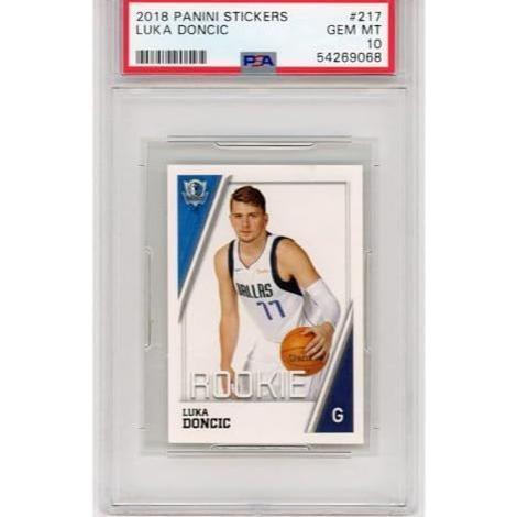 BEST SELLER Graded 2018-19 Panini Stickers Luka Doncic #217 Rookie RC Basketball Card PSA 10 Gem