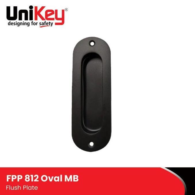 UniKey Flush Pull Plate FPP 812 Oval MB