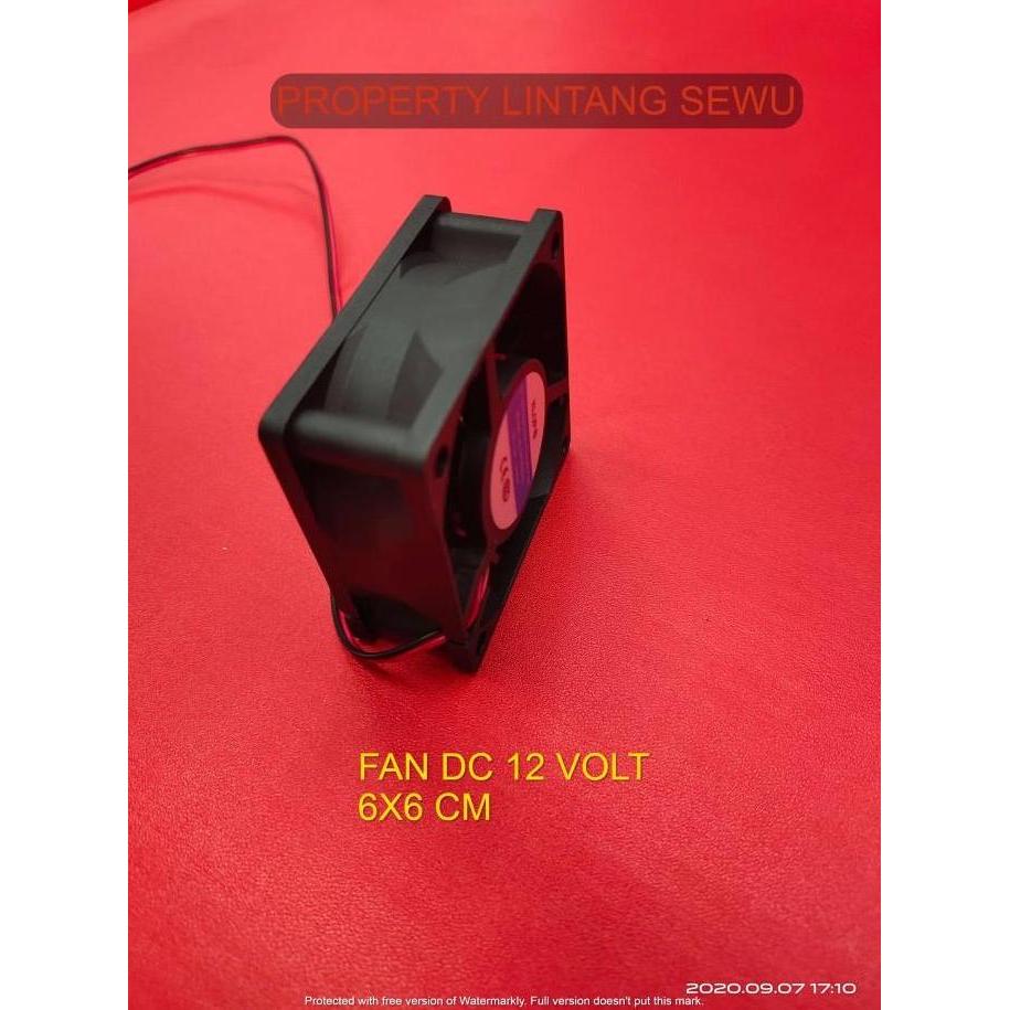 New- FAN KIPAS DC 12V 6X6CM fan kipas dc 12 v 6 x 6 cm