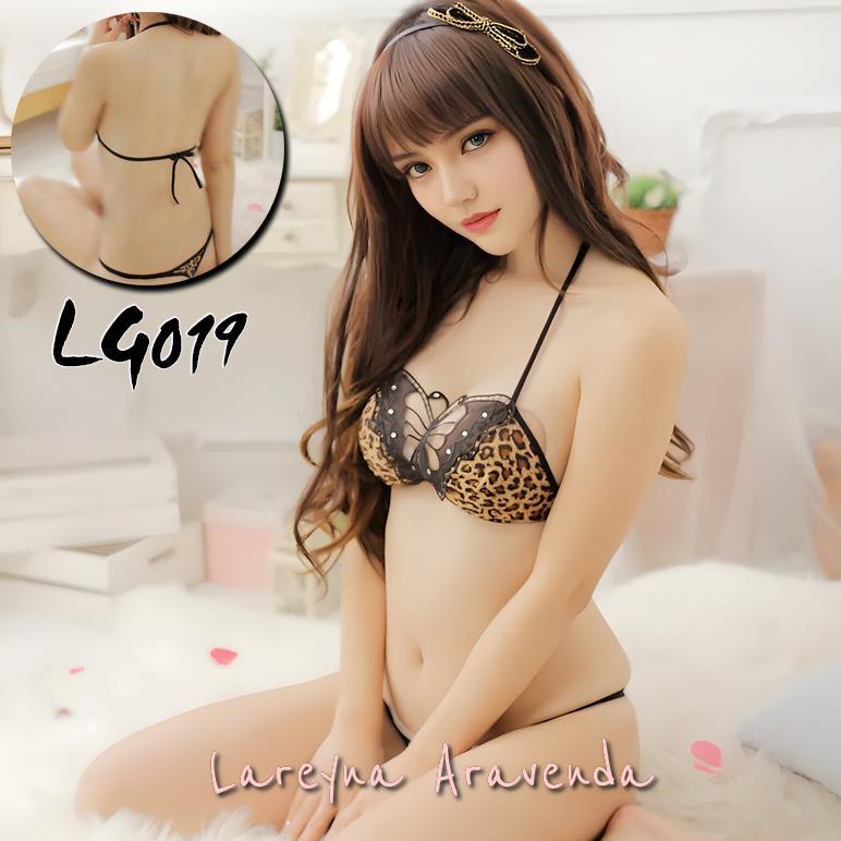 SET BRA + CELANA DALAM WANITA SEXY MOTIF MACAN BUTTERFLY LG019