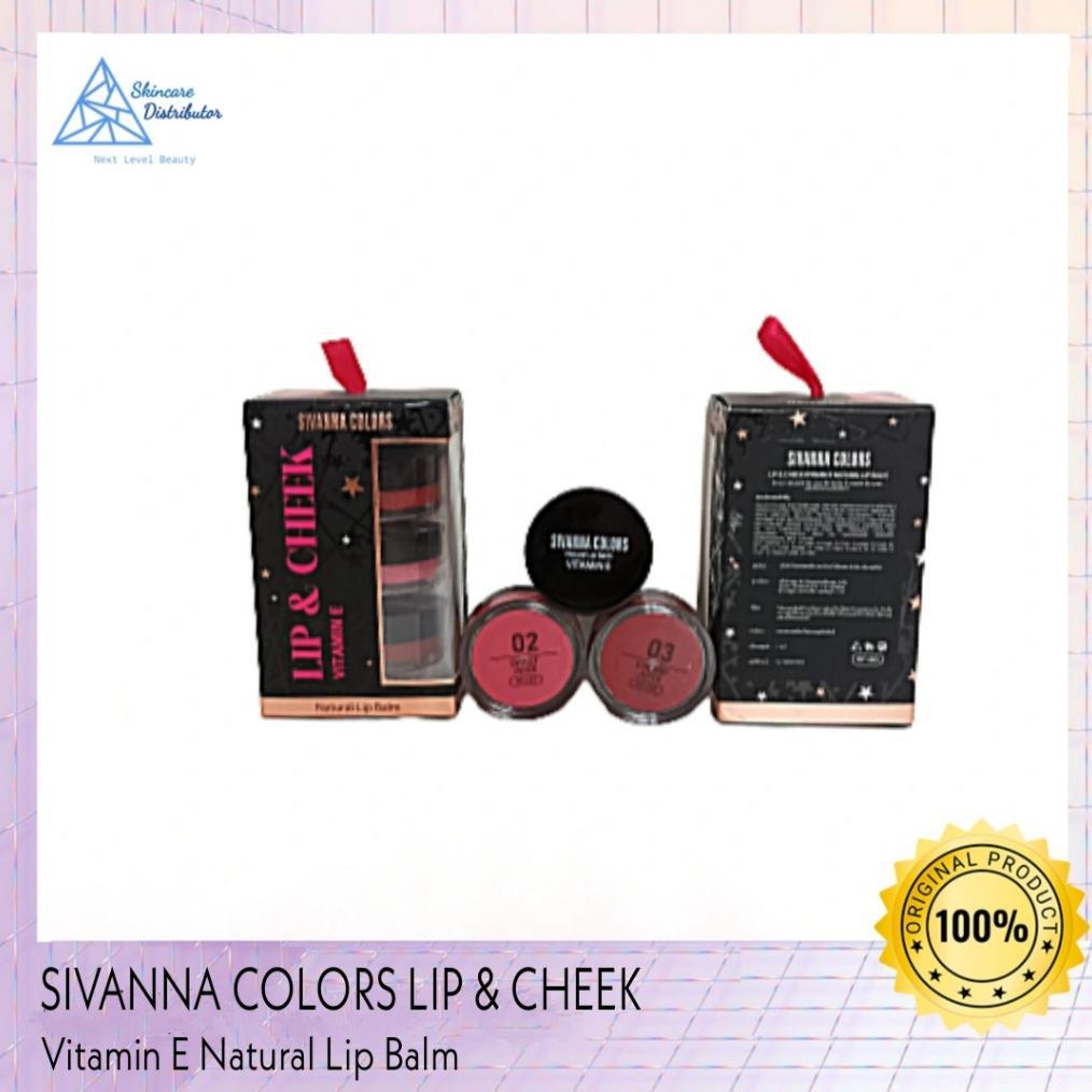 SIVANNA COLORS - Lip & Cheek Vitamin E Natural Lip Balm - Lip balm - Blush On Cream - Lipstik 3 in 1