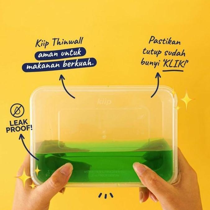 Tntgbox- Kiip Thinwall Rectangle Food Container 750Ml / Kotak Makan Plastik