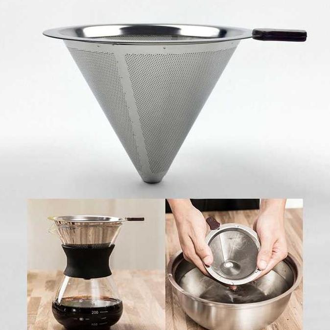 BOXOM Filter Penyaring Kopi V60 Cone Coffee Filter Saringan Kopi Portable
