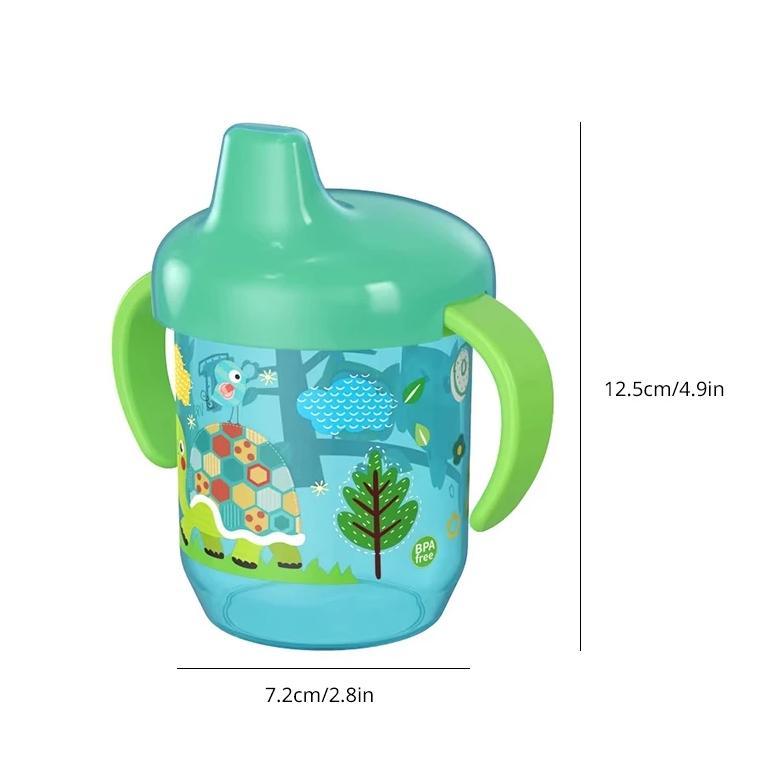 new botol minum anak bayi training cup / sippy cup 260 ml karakter minum bayi 6 bulan mpasi/sedotan 