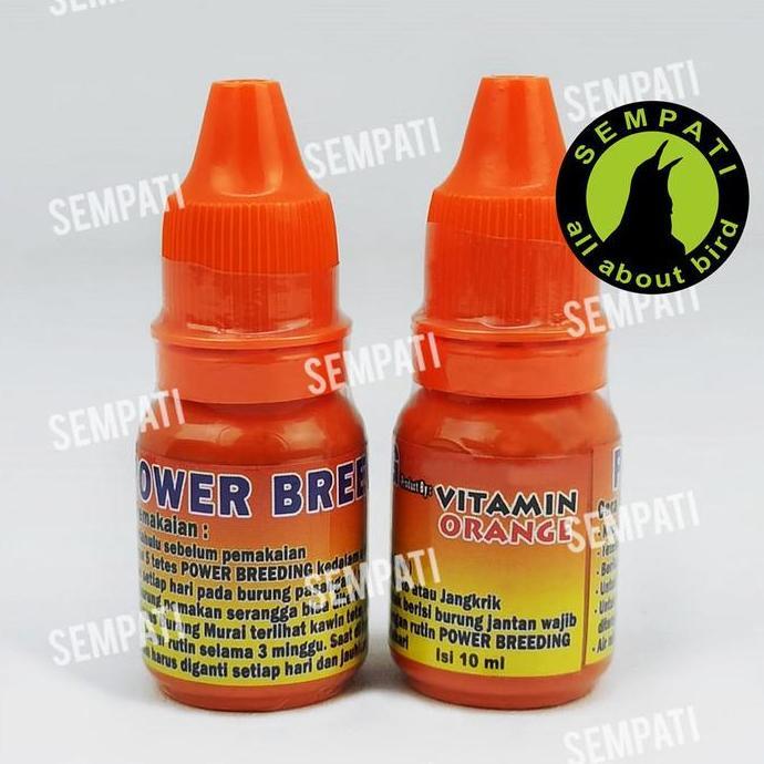 Vitamin Orange Cair 10 Ml Obat Burung Lovebird Kenari Murai Pleci Ciblek Kacer Perkutut Gacor Tdk Ma