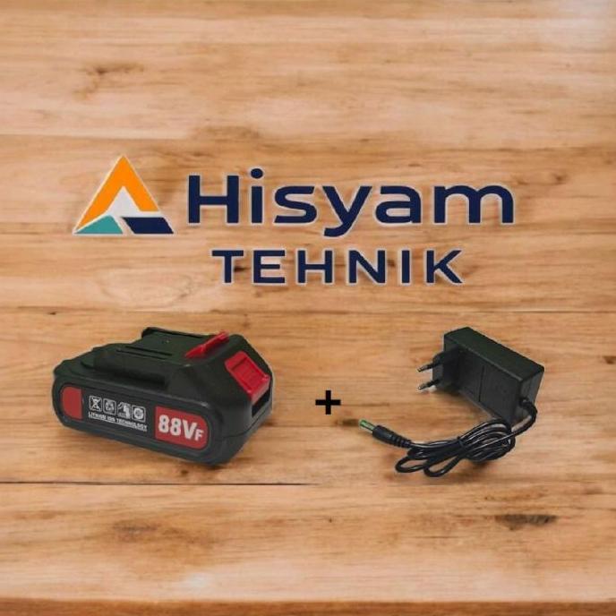 Baterai Cordless 88Vf 5 Cell Impact Wrench + Charger Cocok Untuk Jld Mollar Xenon Apr Kamolee Nagawa