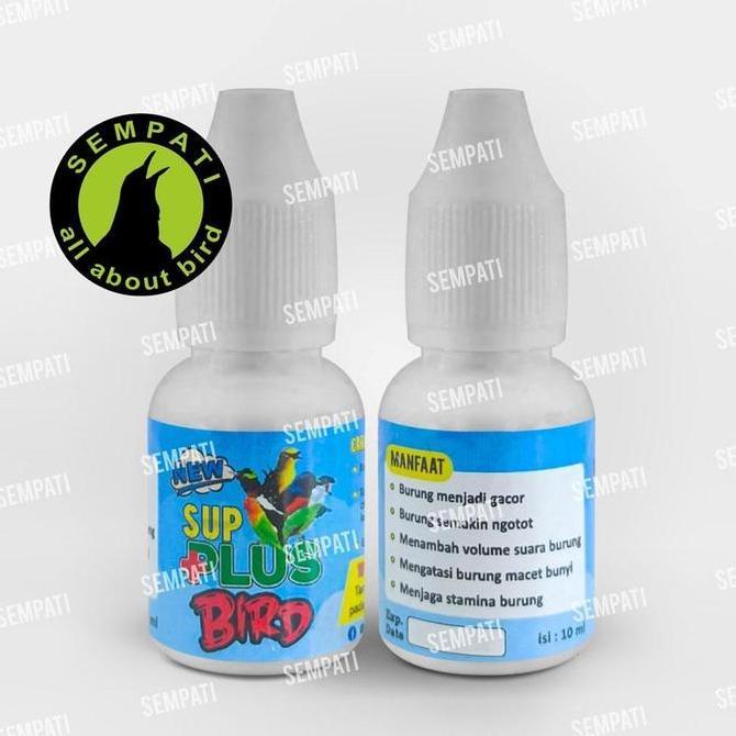 Sup Plus Bird Vitamin Burung Doping Penggacor Burung Lovebird Kenari Murai Pleci Ciblek Suplus Su Pl