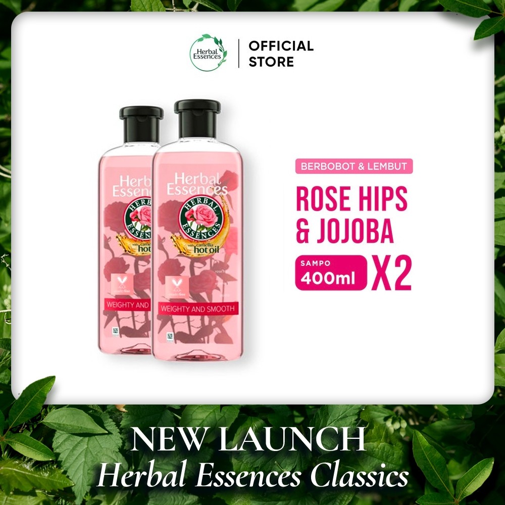 Herbal Essences Classics Rosehip 400ml Shampoo X2