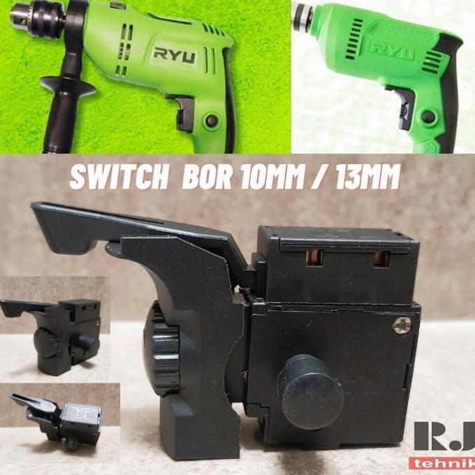 Promo Switch Saklar Skakel Mesin Bor 10mm / 13mm Ryu Bolak Balik Diskon