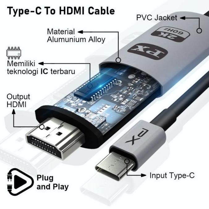 Terpopuler- Px Kabel Hdmi Tv Converter 2K - Px Mha-30C
