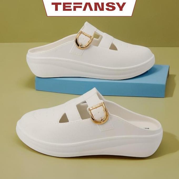 Jelitashoes- Tefansy Sandal Flat Korean Style Sandal New Era Wanita 2025 Sendal Wanita Outfit Sandal