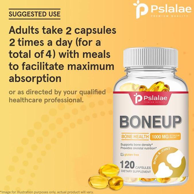 Pslalae-Suplemen Boneup-Mengandung Vitamin C, Vitamin D, Kalsium, Seng, Tembaga, Mangan, Kalium, Vit