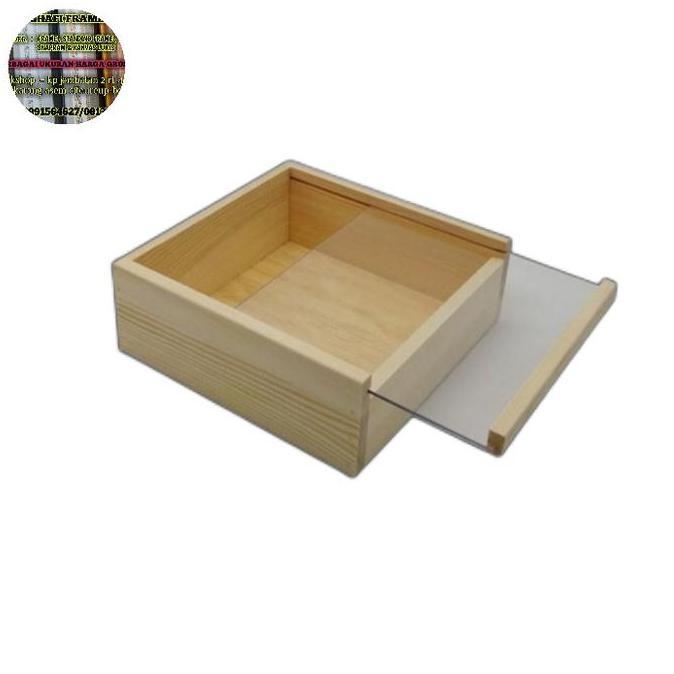 LanjAYa- wooden sliding acrylic box