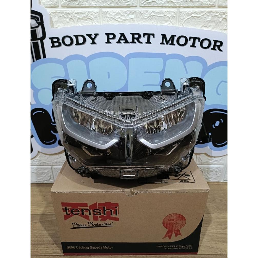 LAMPU DEPAN REFLEKTOR HEADLAMP + LED NEW NMAX 2020 2021 2022 2023 2024 TENSHI
