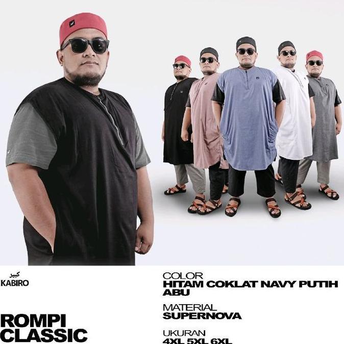 Rompi Sholat Jumbo ROSAL CLASSIC KABIRO Rompi Koko Pria Dewasa ukuran big size 4xl 5xl 6xl