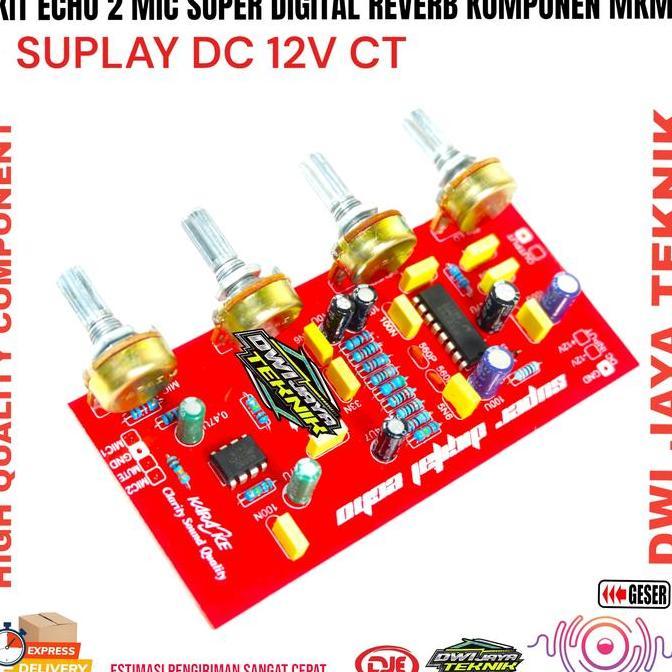 KIT ECHO 2 MIC ECHO SUPER DIGITAL REVERB