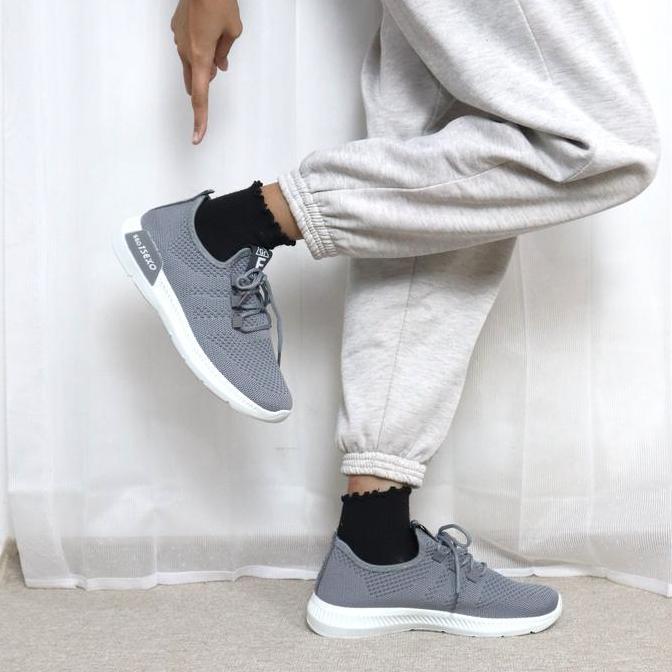 Jelitashoes- Gsi Taeri Sepatu Sports Wanita Sneakers Rajut Casual Karet Anti Slip Jogging 0017 Cewek