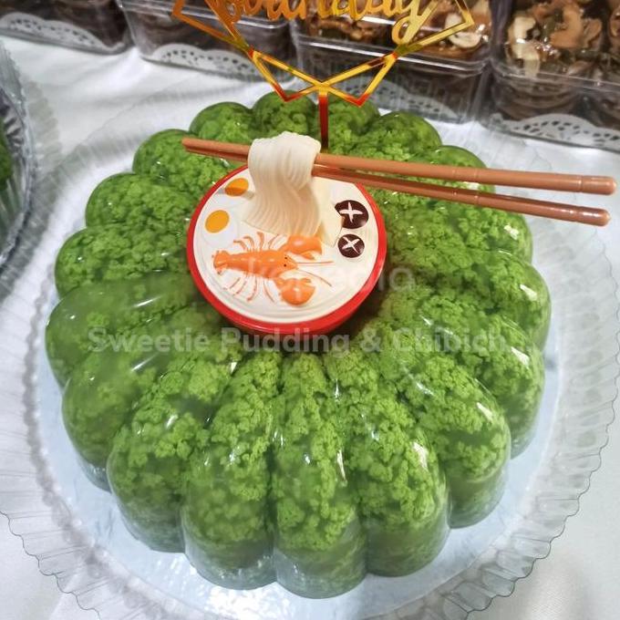 Murah Puding Lumut Kelapa Uk 24 / Hampers Pudding / Puding Ultah