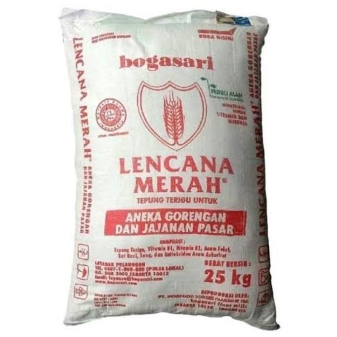 Murah Tepung Bogasari Lencana Merah 1 Karung
