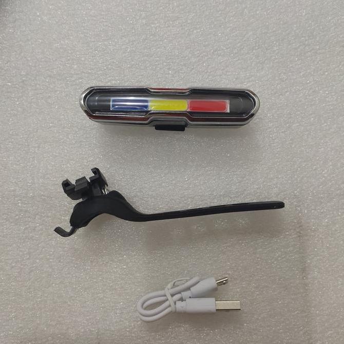 Promo Lampu depan atau belakang sepeda USB polisi strobo Diskon