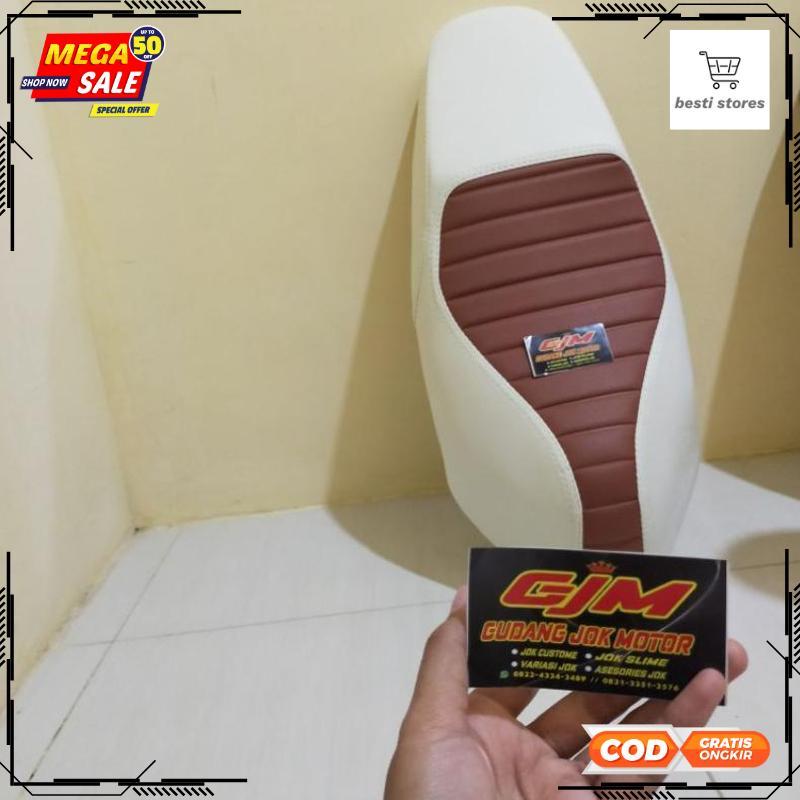 Jok Honda Scoopy caferacer double seat-Jok Scoopy karbu - RO30-0912 2025 Bisa COD Termurah
