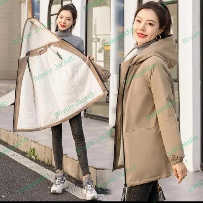 Jacket Bulu Wanita Jacket Winter tebal Jacket musim dingin Terbaru