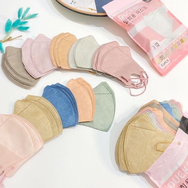 StockNEWS- Masker duckbill Y&B care 3ply mix warna (50pc)