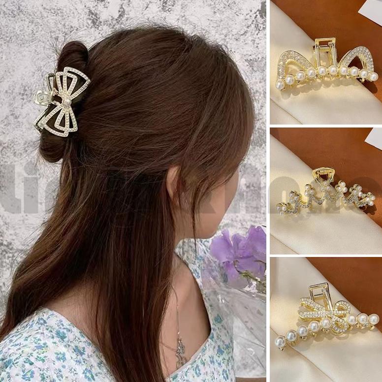 BestNew- Jepit Rambut Wanita Jedai Mutiara Gaya Jepitan Mutiara Wanita Murah Jedai Besi Wanita