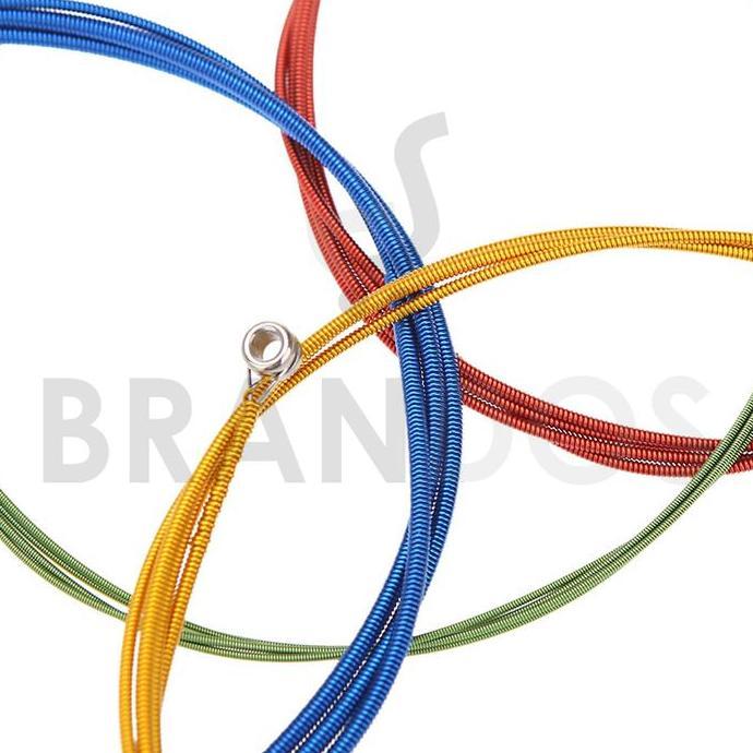 Halmusic- Senar Gitar Bass Elektrik Warna Warni/Colourful Alice A609C (4 Senar)