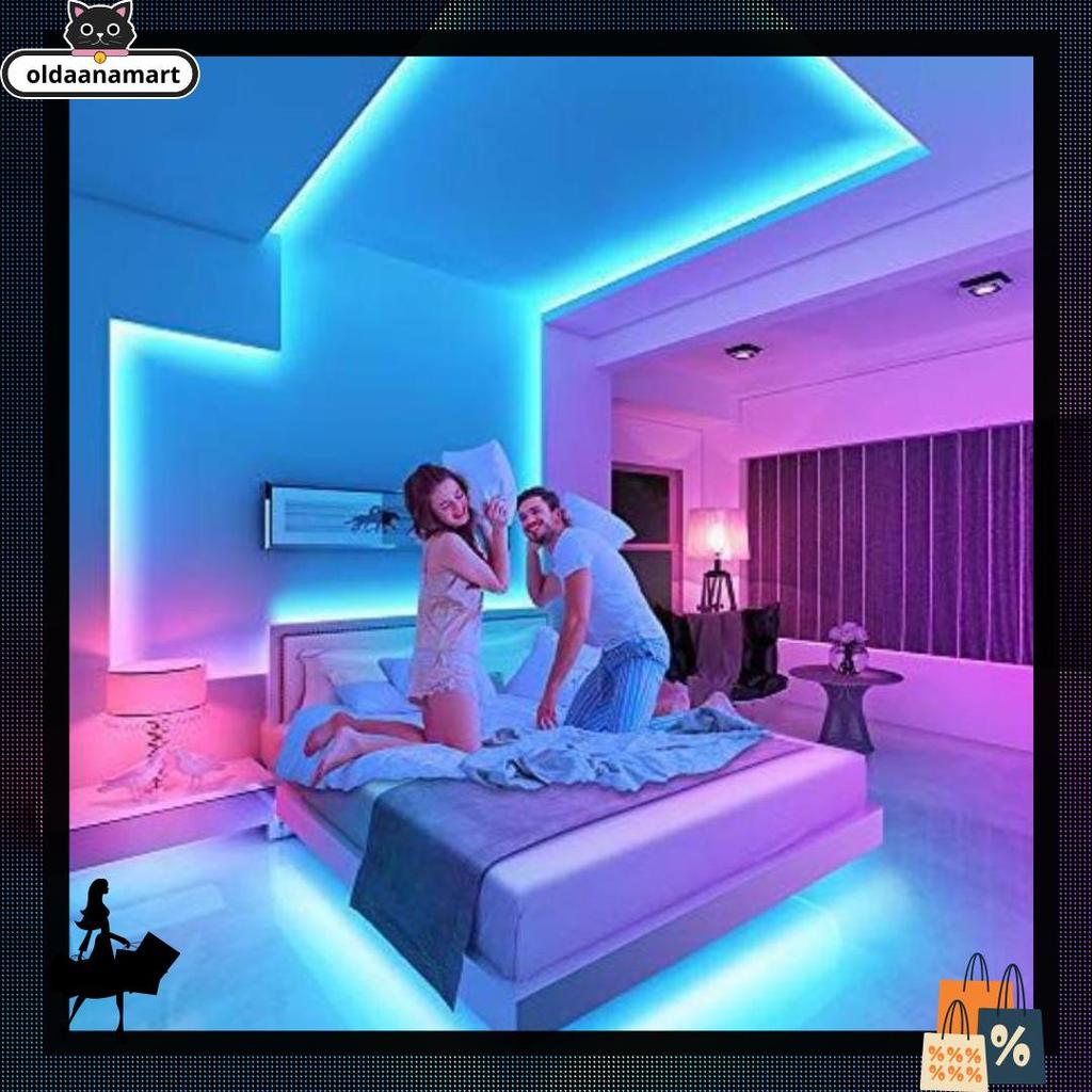 [3528 10m] Lampu led strip rgb 16 warna remote tiktok warna warni lampu kamar dinding New