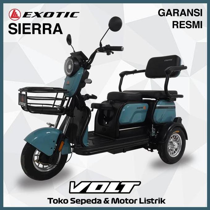 Terlaris Exotic Sierra - Sepeda Listrik Exotic Roda Tiga 800W